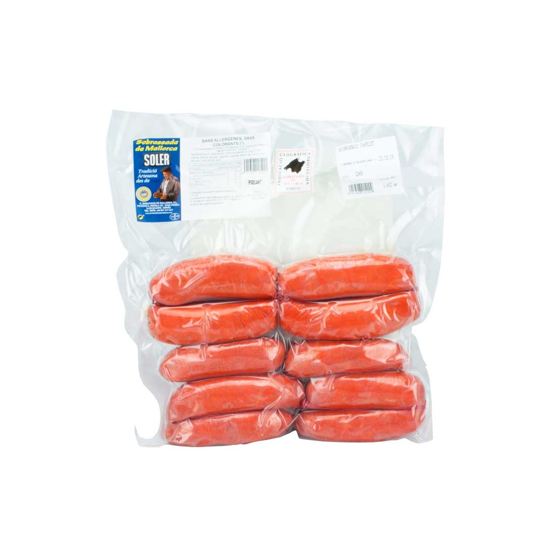 Sobrasada de Mallorca sarta picante 1,3 Kg Soler Sobrasada Soler