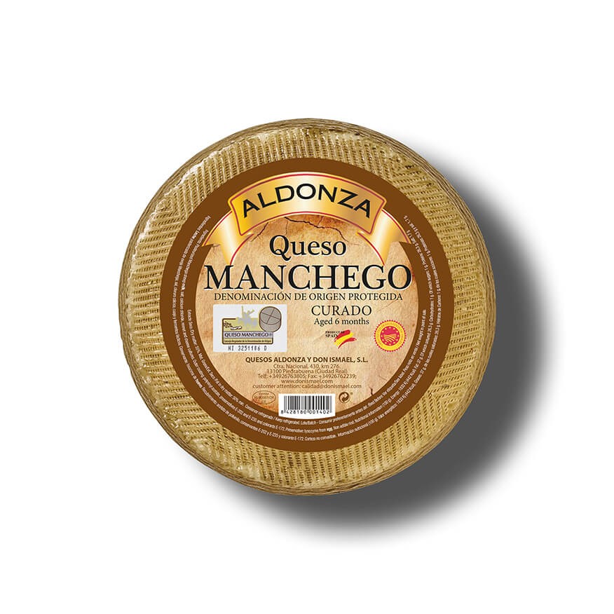 Queso D.O. Manchego Curado Aldonza 3 Kg Queso Quesos Don Ismael