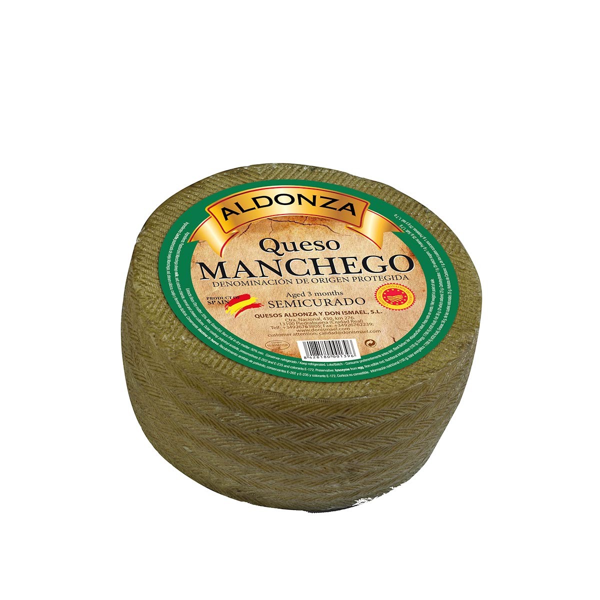 Queso Manchego D.O. Semi Curado Aldonza 3 Kg