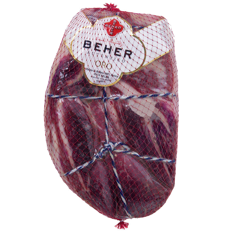 Pata Negra Schinken Paleta Bellota Gold ohne Knochen Beher