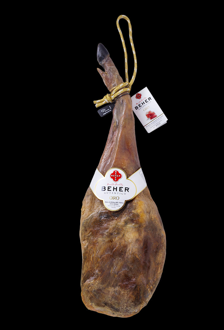 Paleta Beher 100% Ibérica Bellota etiqueta Oro Jamón Ibérico de Bellota Jamones Beher de Guijuelo